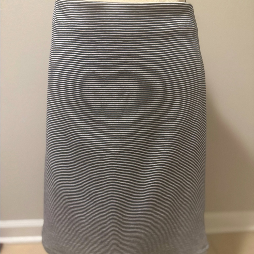 Striped Black and White Women's Skirt